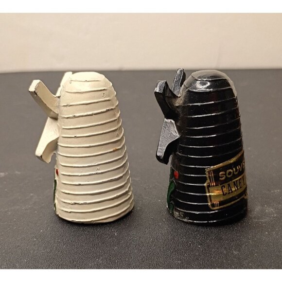 VTG Dutch Windmill Salt & Pepper Shakers Souvenir Of Caney Kansas Hand-Painted - Picture 10 of 15